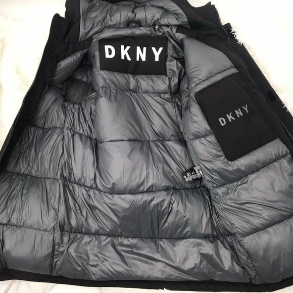 DKNY Men's Full-Length Hooded Parka - Size Medium - Picture 7 of 12